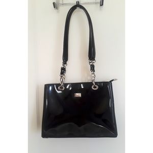 Beijo Black Patent Leather Purse